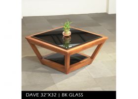 DAVE + BLACK GLASS  32" x 32"